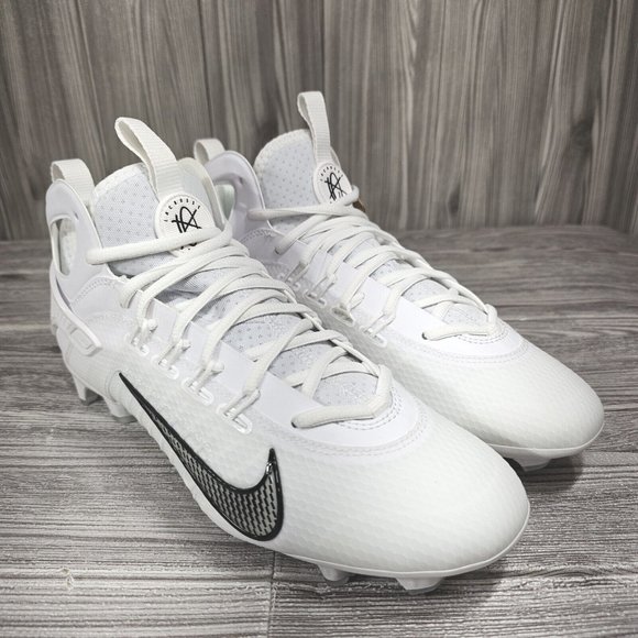 Nike Men\'s Huarache 9 Elite Mid LAX White Lacrosse Cleats - Men\'s Size 8.5 - NEW main image 8